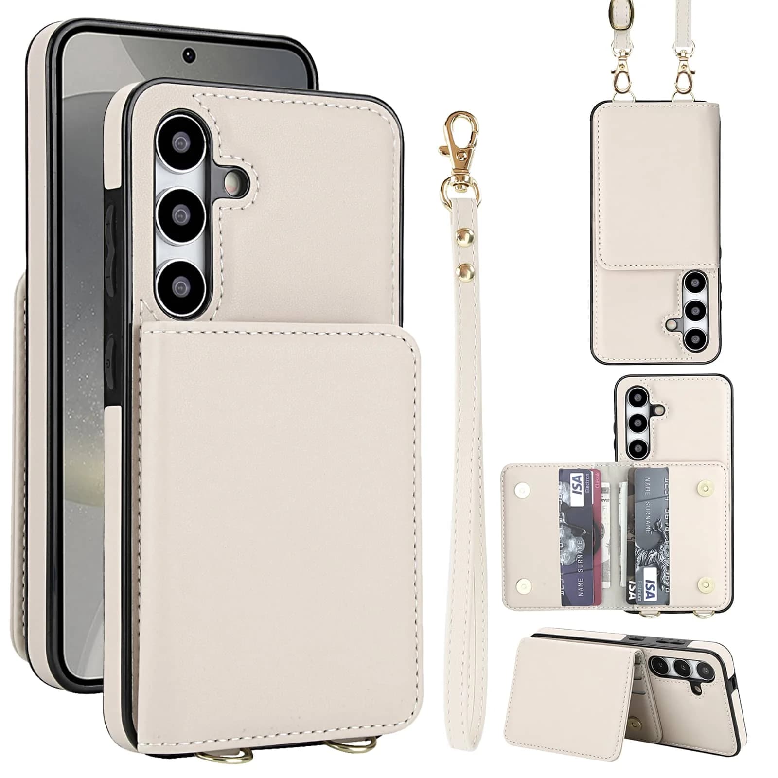 Custodia per Samsung Galaxy A56 A36 A26 A16 A35 A55 A15 A54 A73 A52, custodia a portafoglio con [6 porta carte][blocco RFID] Chiusura magnetica