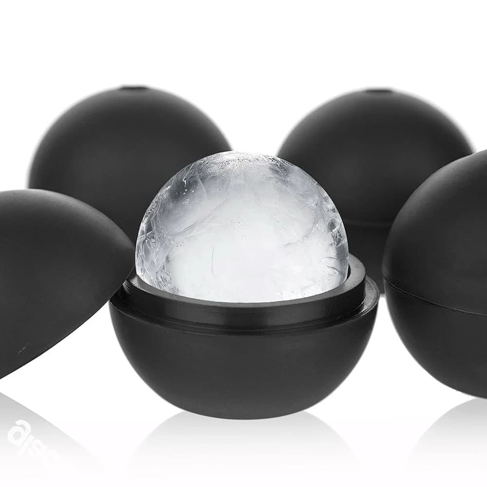 Stampi per cubetti di ghiaccio – Grande stampo per palline di ghiaccio per whisky | Stampo in Silicone Senza BPA a Forma di Sfera per Cocktail al Bourbon, Scotch e Bar Domestico |