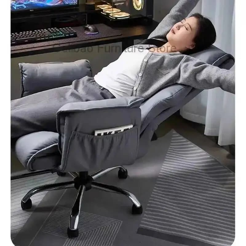 Sedia da Gaming per Computer, Comoda Poltrona da Ufficio per Casa e Camera da Letto, Sedia Relax per E-sports, Chaise Longue da Ufficio