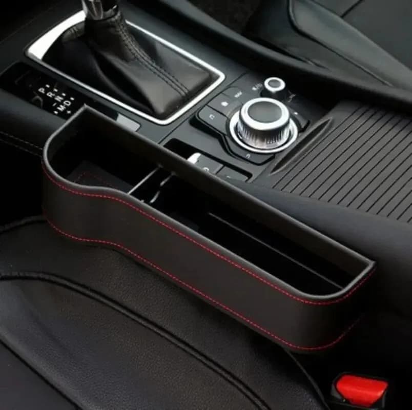 Seggiolino auto in pelle Gap Scatola portaoggetti Tazza Tasca multifunzionale Catcher Organizer Portabottiglie per telefono Accessori per auto