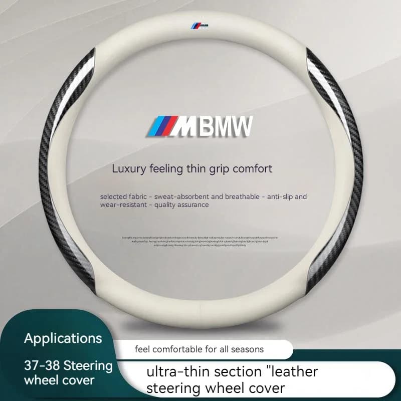 For BMW X1 X3 X4 X5 X7 M3 M4 M5 E46 E39 E60 E90 E91 E36 E87 F10 F20 F30 Auto anti-slip carbon fiber leather cover