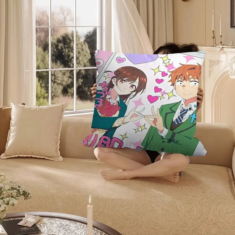 1 pz. Federa per cuscino Ichinose Chizuru Anime Rent-a-Girlfriend, decorazione personalizzata per divano e casa