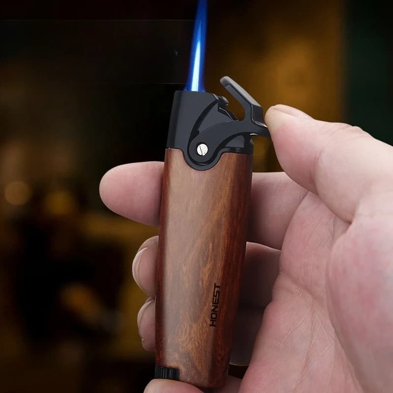 New Inflatable Metal Windproof Lighter A Creative High-end Men's Gift Cigarette Accessory