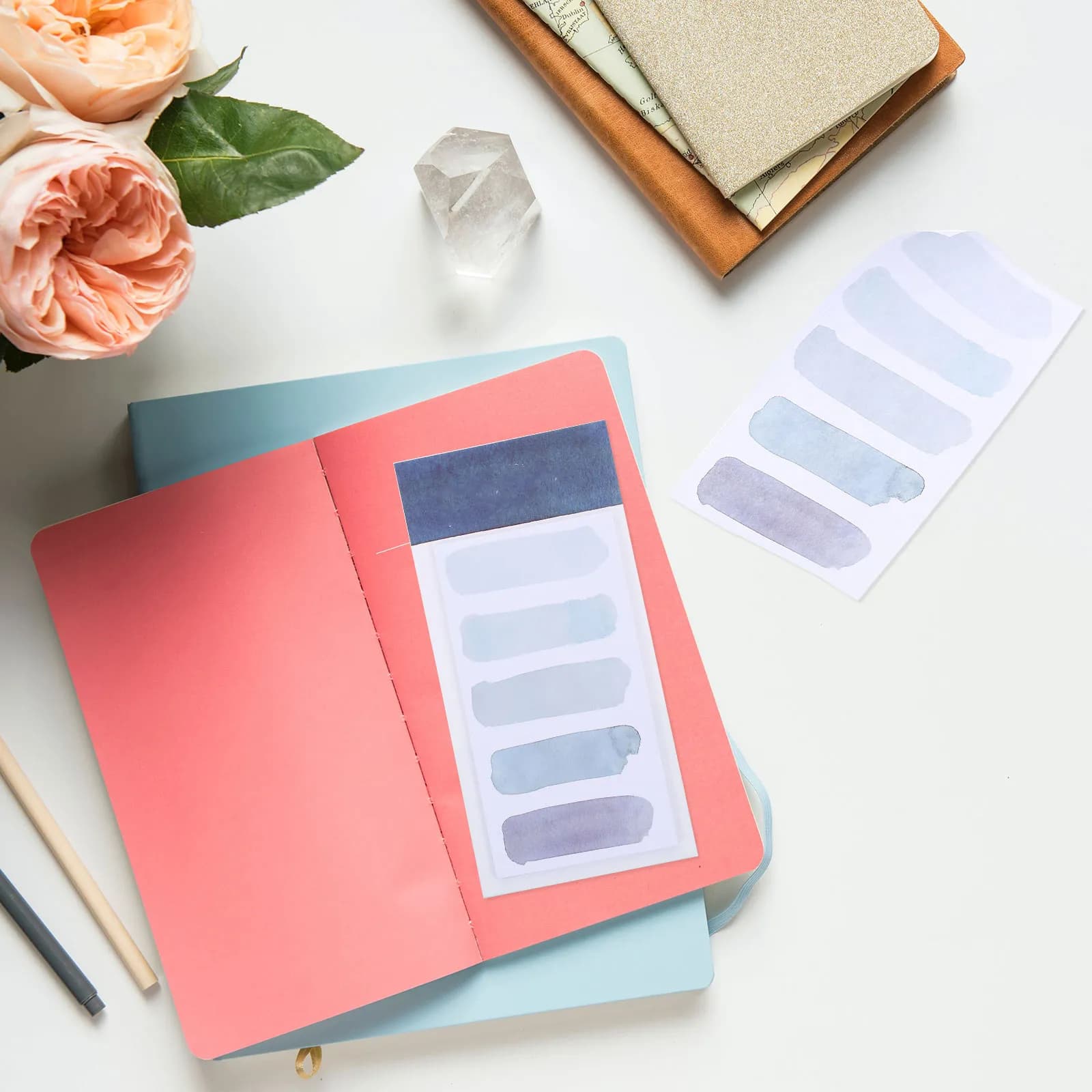 3Pcs Sticky Memo Pads Creative Adhesive Notes for Office Students Schedule Reminder Portable Memo Stickers Self Adhesive Notes