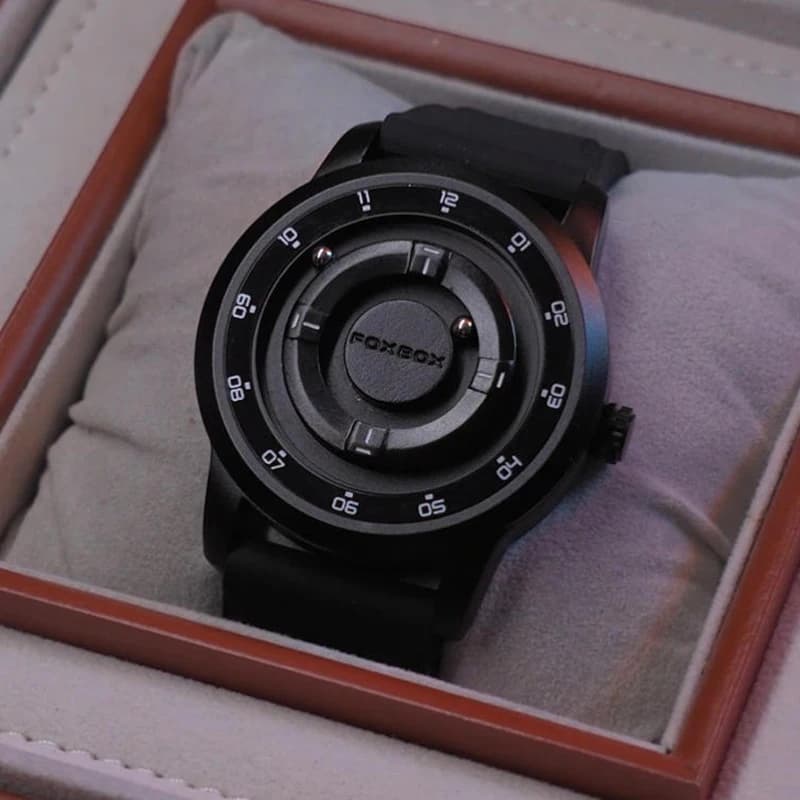Foxbox 2025 Men's Luxury Watches Creative Scrollable Beads Quartz Wrist Watch Fashion Waterproof Magnetic Force Men's Watch Reloj