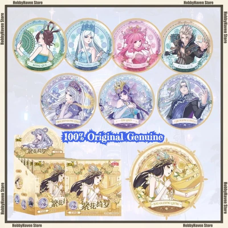 Disponibile Gioco di carte Ye Luoli Serie di badge in banda stagnata Prospera Qiluo Giocattolo periferico ufficiale Millet Ciondolo Badge Collezione Regalo