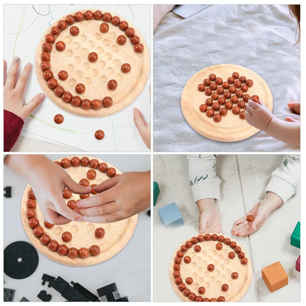 2 set di scacchi per adulti, set di giochi educativi in legno per l'intelligenza, giocattolo educativo