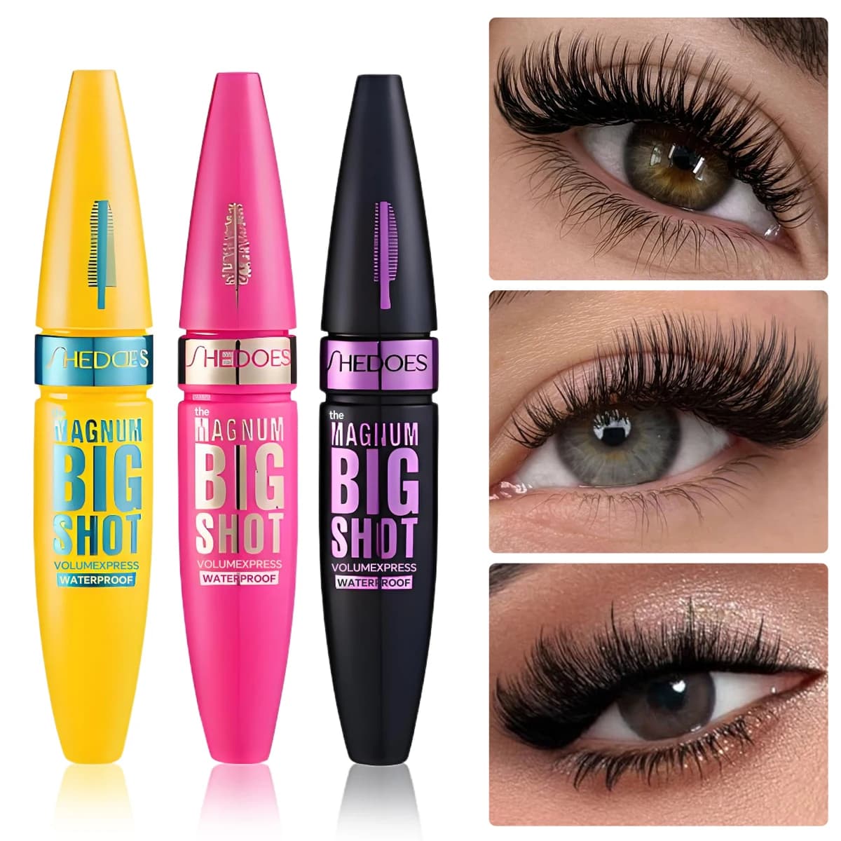 4D Black Mascara - Long lasting, volumizing and curling for all skin types - Perfect Valentine's Day Gift for Women
