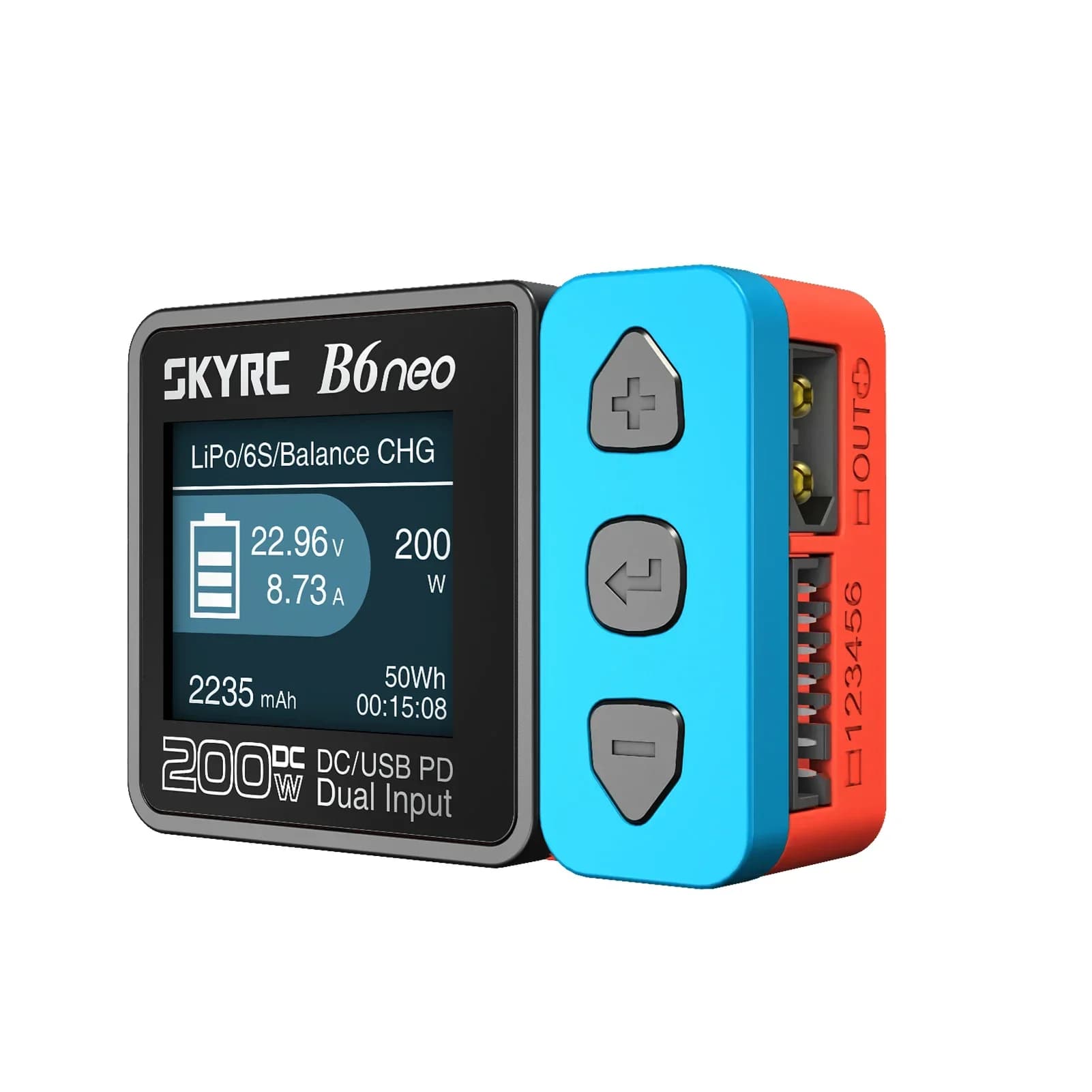 L For New SkyRC B6ACneo Smart Charger DC 200W AC 60W Battery Balance Charger B6AC Neo SK-100200 Upgraded For B6ac V2
