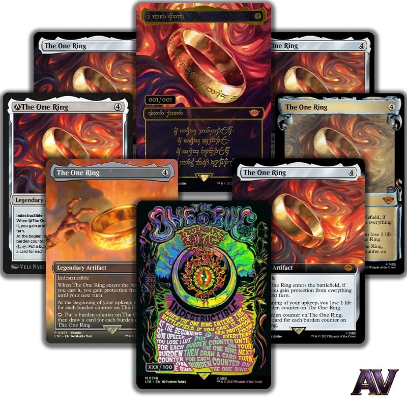 Set di Carte Proxy TCG LTR Tales of Middle-earth, Poster/Scritte Numerate Serializzate, Serie di Promozioni con Effetto Olografico