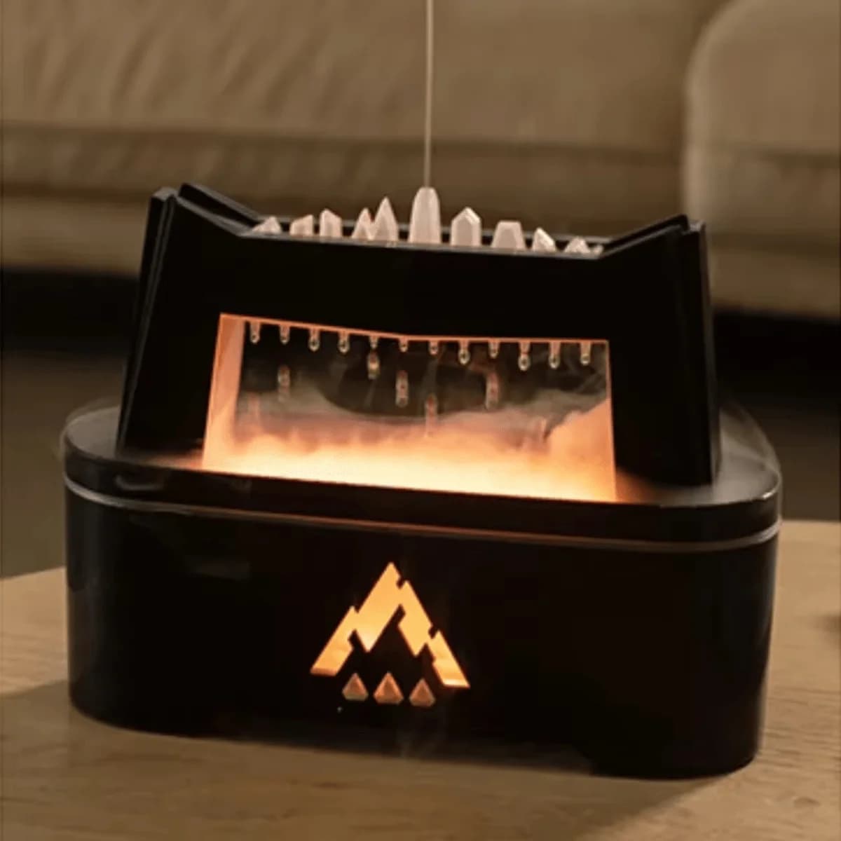 Umidificatore e diffusore di aromi da 300 ml con gocce d'acqua, suono di pioggia, diffusore di oli essenziali per camere da letto e studi di yoga, aroma