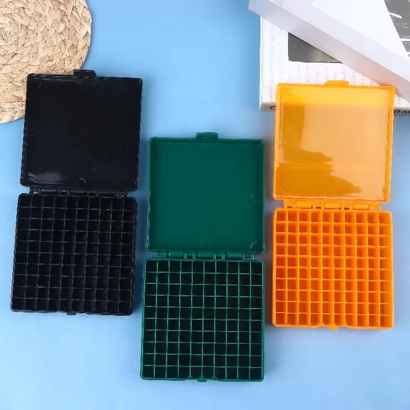 Nuova Scatola Portamunizioni da 100 Colpi per Fucili e Pistole 9mm, Custodia per Proiettili con Coperchio a Cerniera