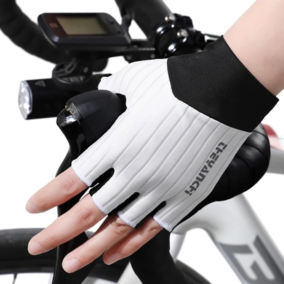 Guanti da bici GTUBIKE Guanti da ciclismo MTB a mezze dita Guanti traspiranti anti-scivolo e antiurto Guanti corti estivi
