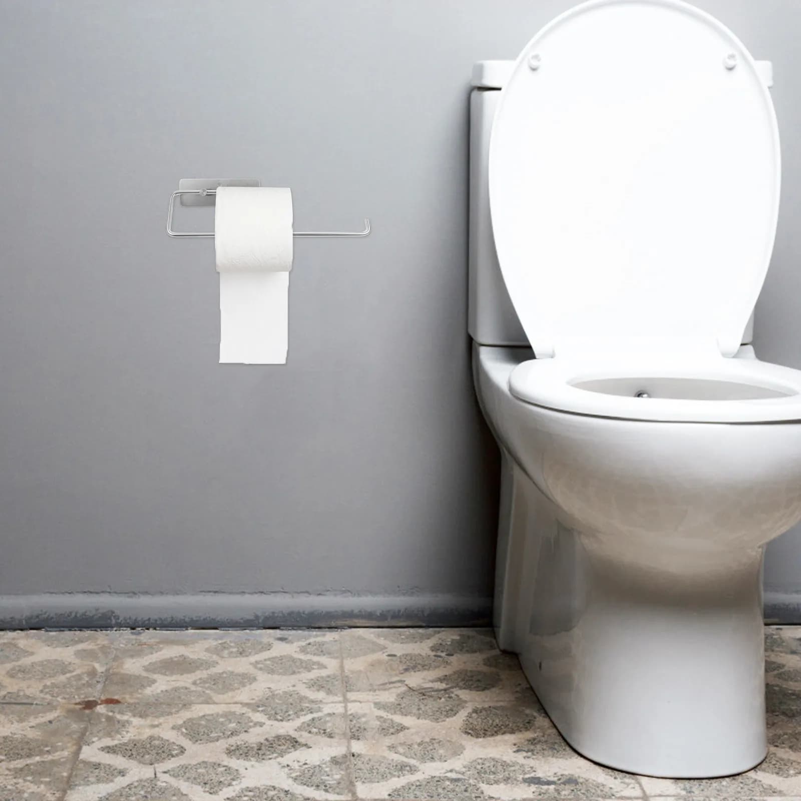 Portarotolo da parete in acciaio inossidabile, porta carta igienica, portaoggetti per bagno e cucina, facile da installare