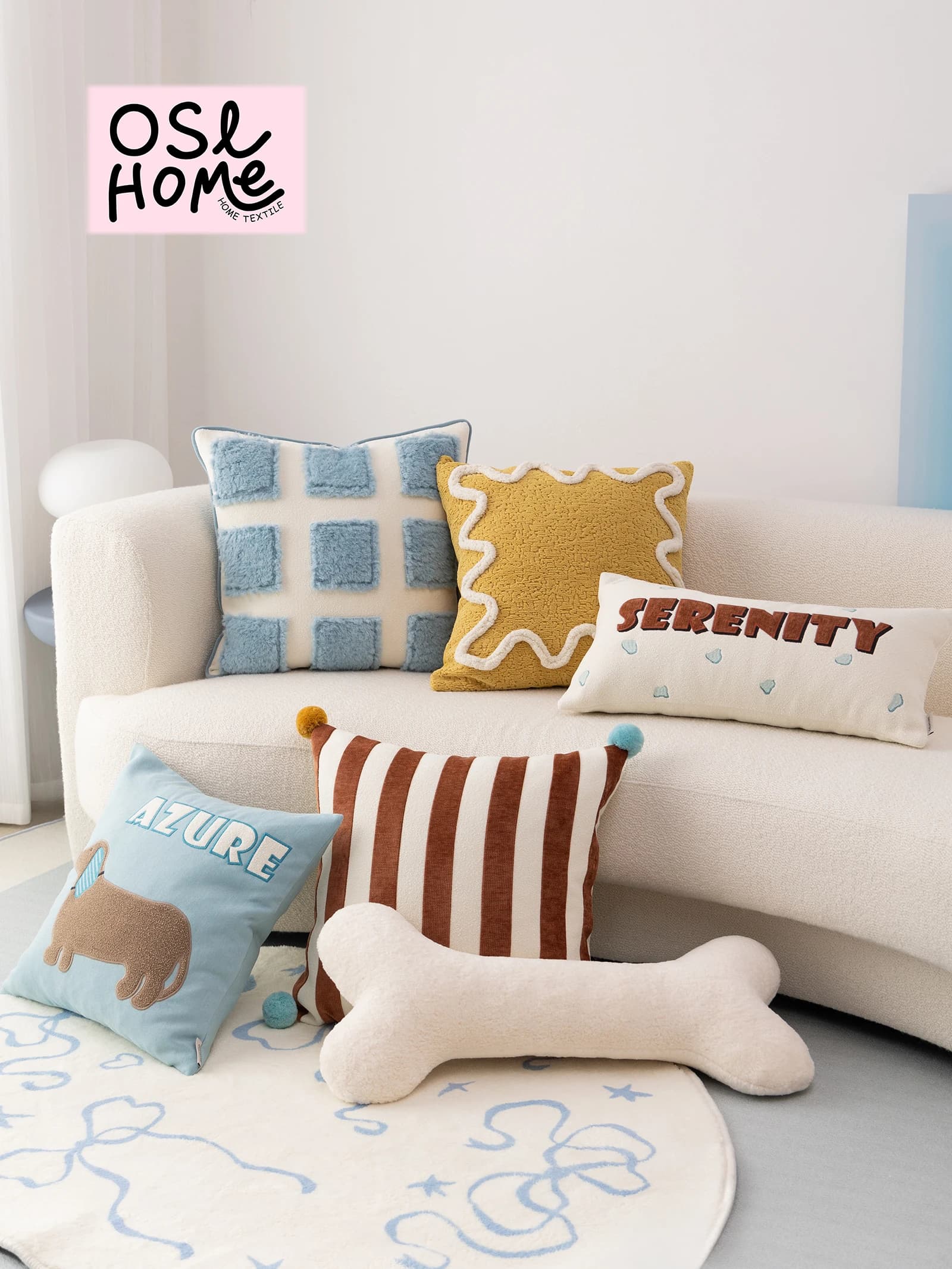 Adorabile Cuscino Divano Dopamina, Forma Unica, Accessori Decorativi per Soggiorno e Sala Espositiva, Fodera per Cuscino Lombare per Bambini