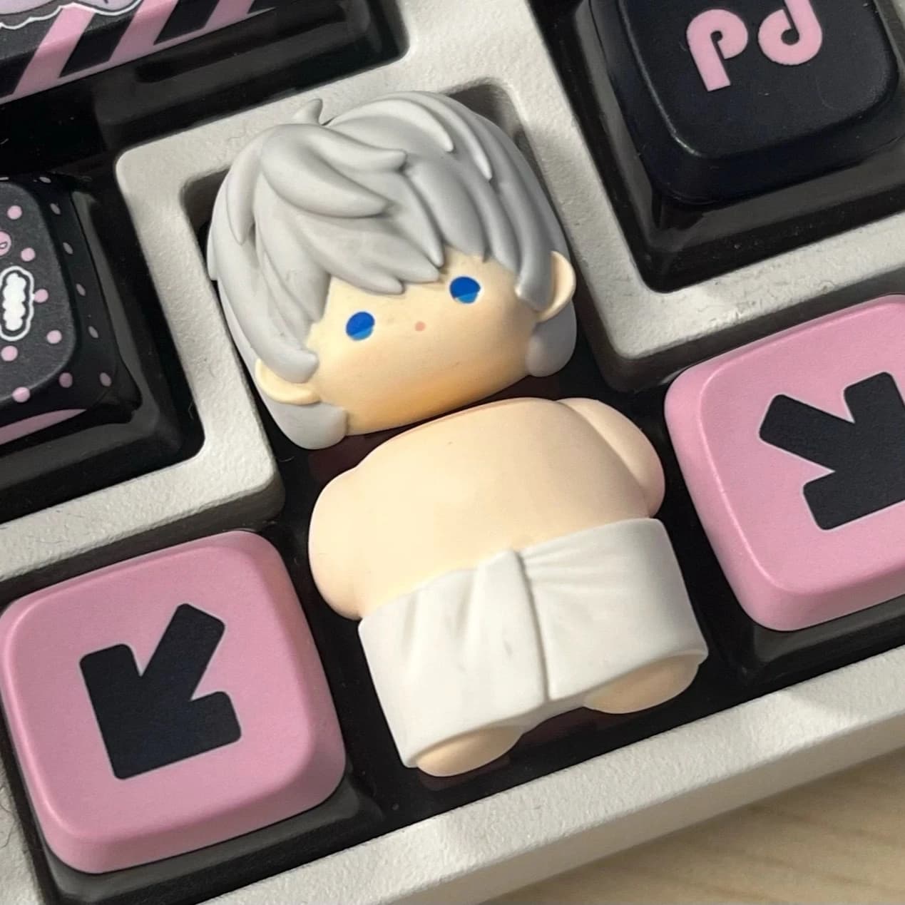 Keycap Lobo versione Q per tastiera meccanica, tasti 1U, ornamenti decorativi da collezione, merchandising del gioco Love and Deepspace