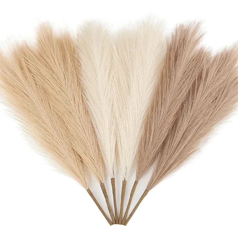 5/10 Pieces 55CM Decorative Artificial Pampa Grass Bohemien Style Floral Compositions DIY, Table Decorations, Weddings, Home & Christmas