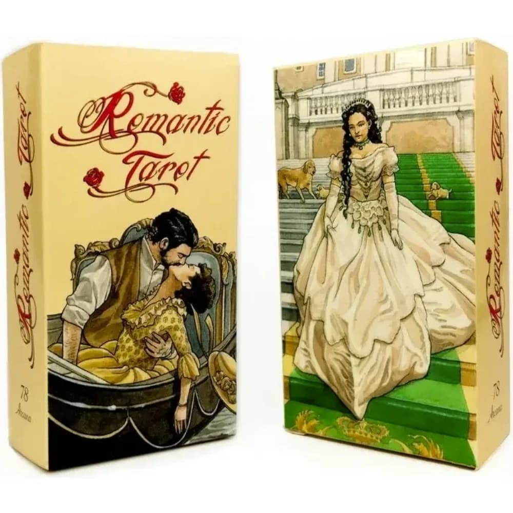 Tarocchi romantici 78 Mazzo di carte Destino Divinazione Oracle Party Gioco da tavolo Carte da gioco Carte astrologiche per feste Carte dei tarocchi Oracle