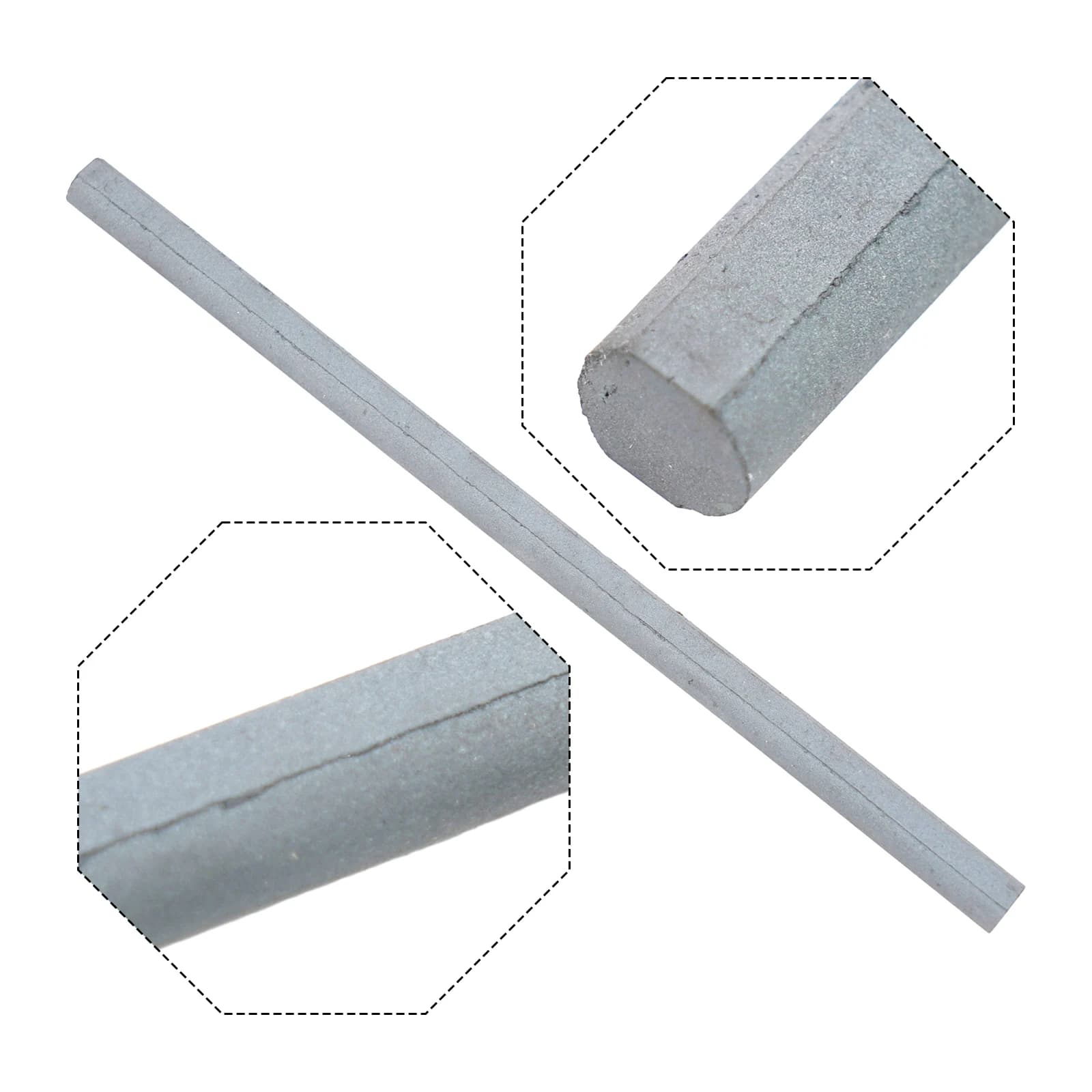 Mandrino in ferrite anti-interferenza con asta tampone con diametro di lunghezza 10×200 mm Tampone per asta tampone con barra ondulata