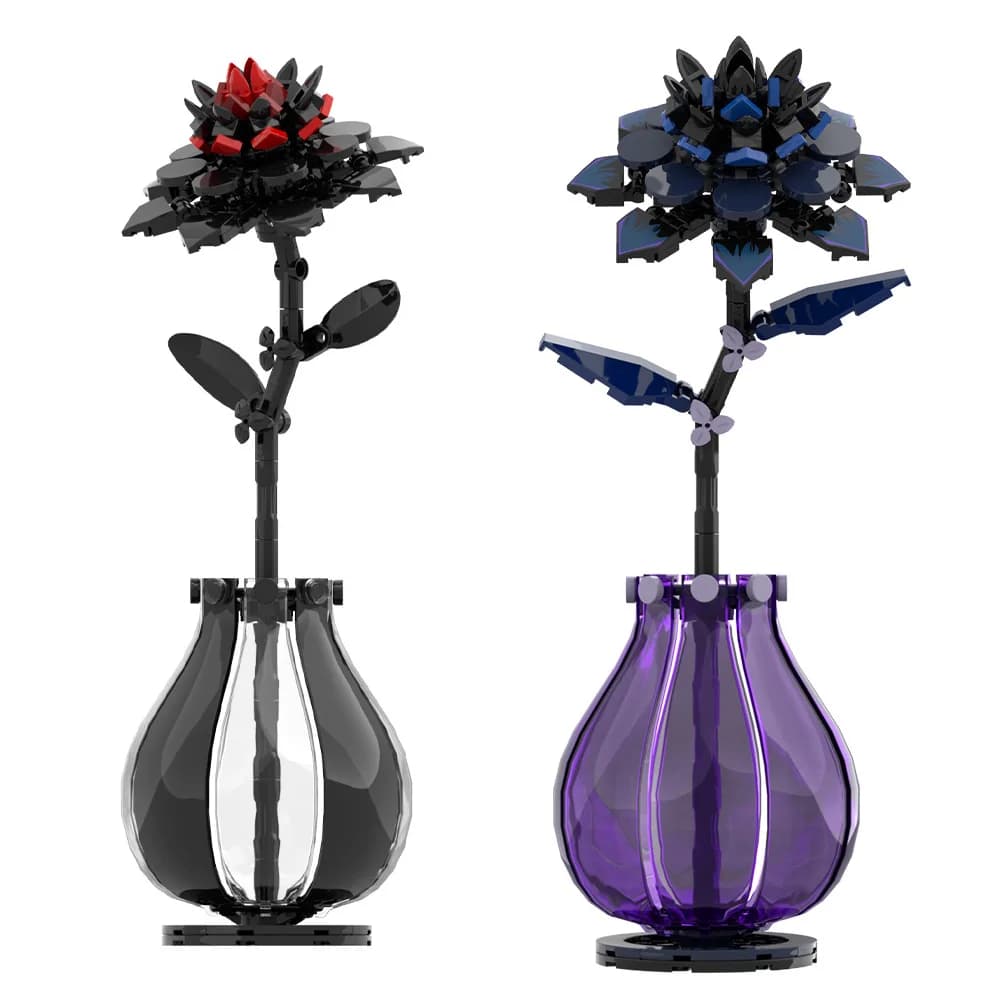 MOC Dalia Fiore Modello Building Blocks Tianzhu Peonia Pianta Fiore romantico Giocattolo di mattoni Bouquet creativo fai da te Decorazione della casa Regalo