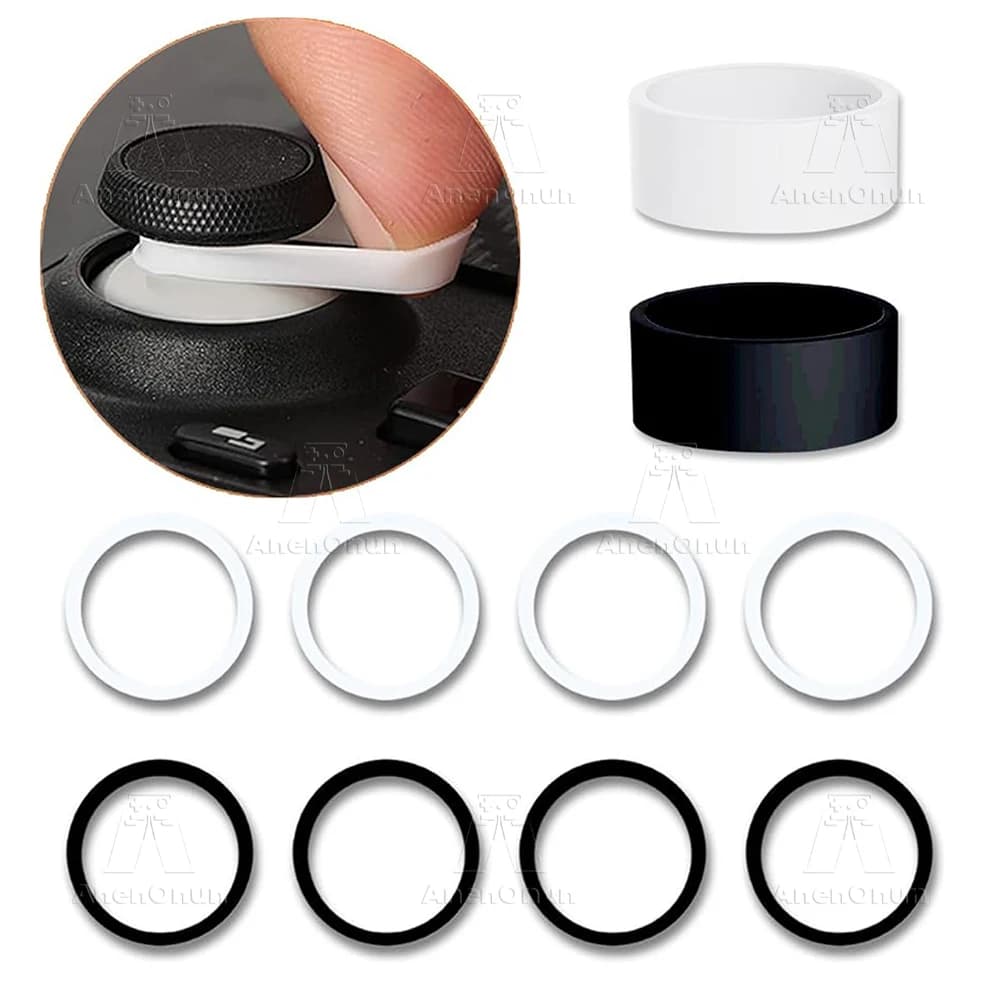 Protezioni per joystick in silicone per controller da 10 pezzi Anello protettivo per levetta per gamepad per PS5, PS4, Switch Pro, Xbox, Steam Deck, ROG Ally