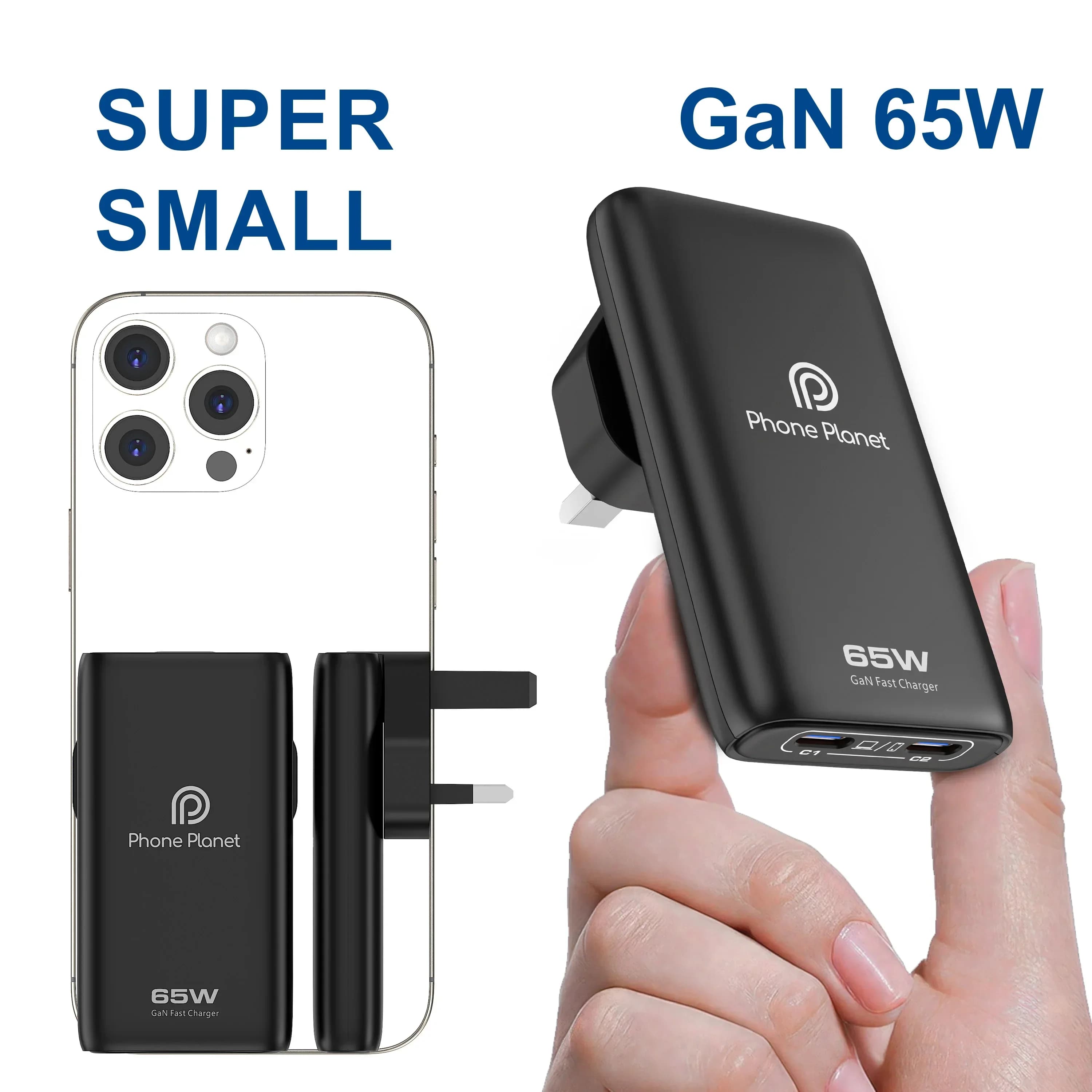 Caricatore adattatore rapido per caricabatterie intelligente GaN ultra sottile multifunzione UE/USA/Regno Unito per IPad Samsung MacBook Laptop Viaggi e ufficio