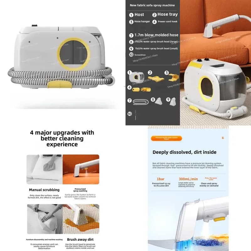 Cleaning machine, sofa, curtains, carpet washing, mattress washing machine, decontamination integrated washing machine..