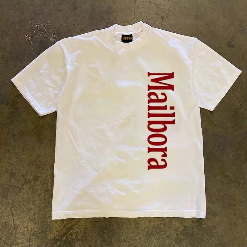 Pure Cotton Short Sleeve T-Shirt Double Thread Loose Fit Unisex American Retro Style Breathable Summer Top for Men And Women