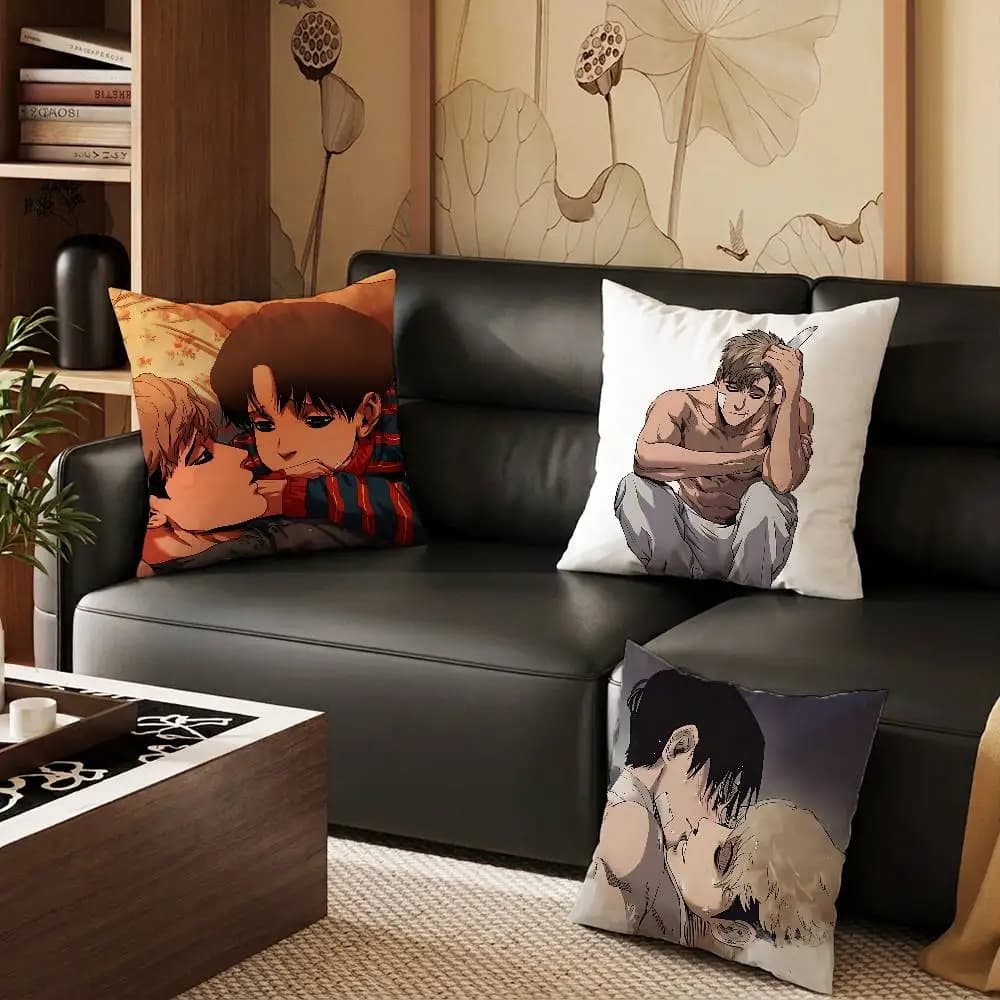 Killing Stalking Pillow Case Pillow Case Living Room Sofa Cushion Cover Suitable For Home Bedroom Room Decoration