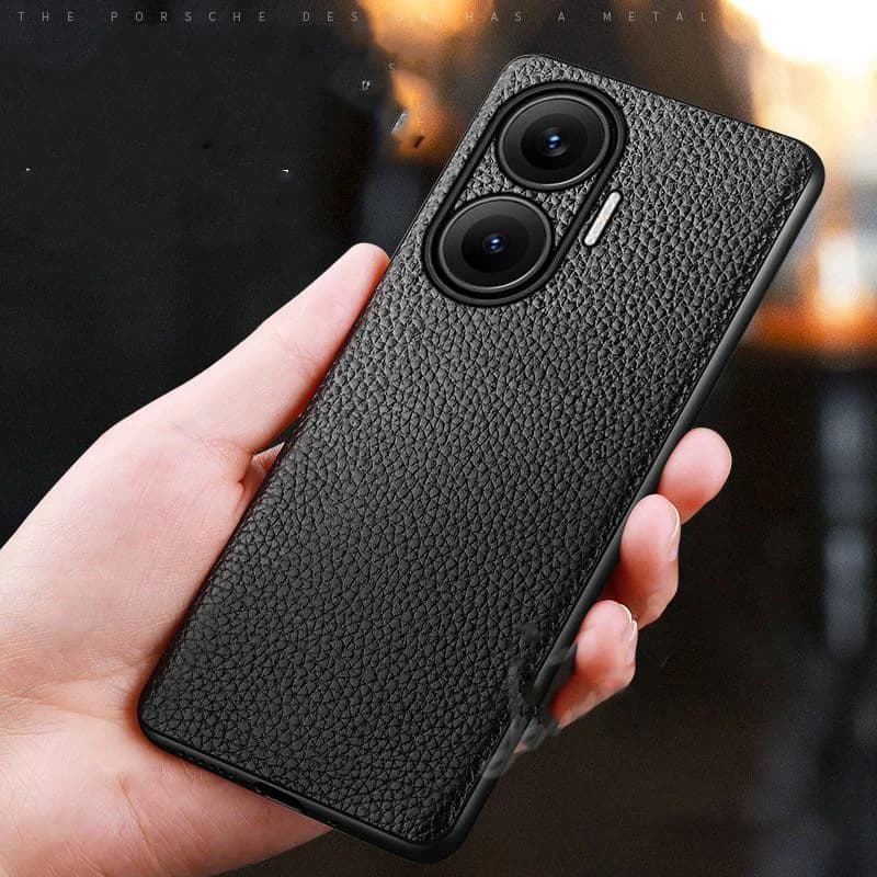 Per Xiaomi Poco F7 Custodia Retro PU Texture in pelle Custodia rigida protettiva completa per Poco F7 5G Cover posteriore per telefono PocoF7 F 7