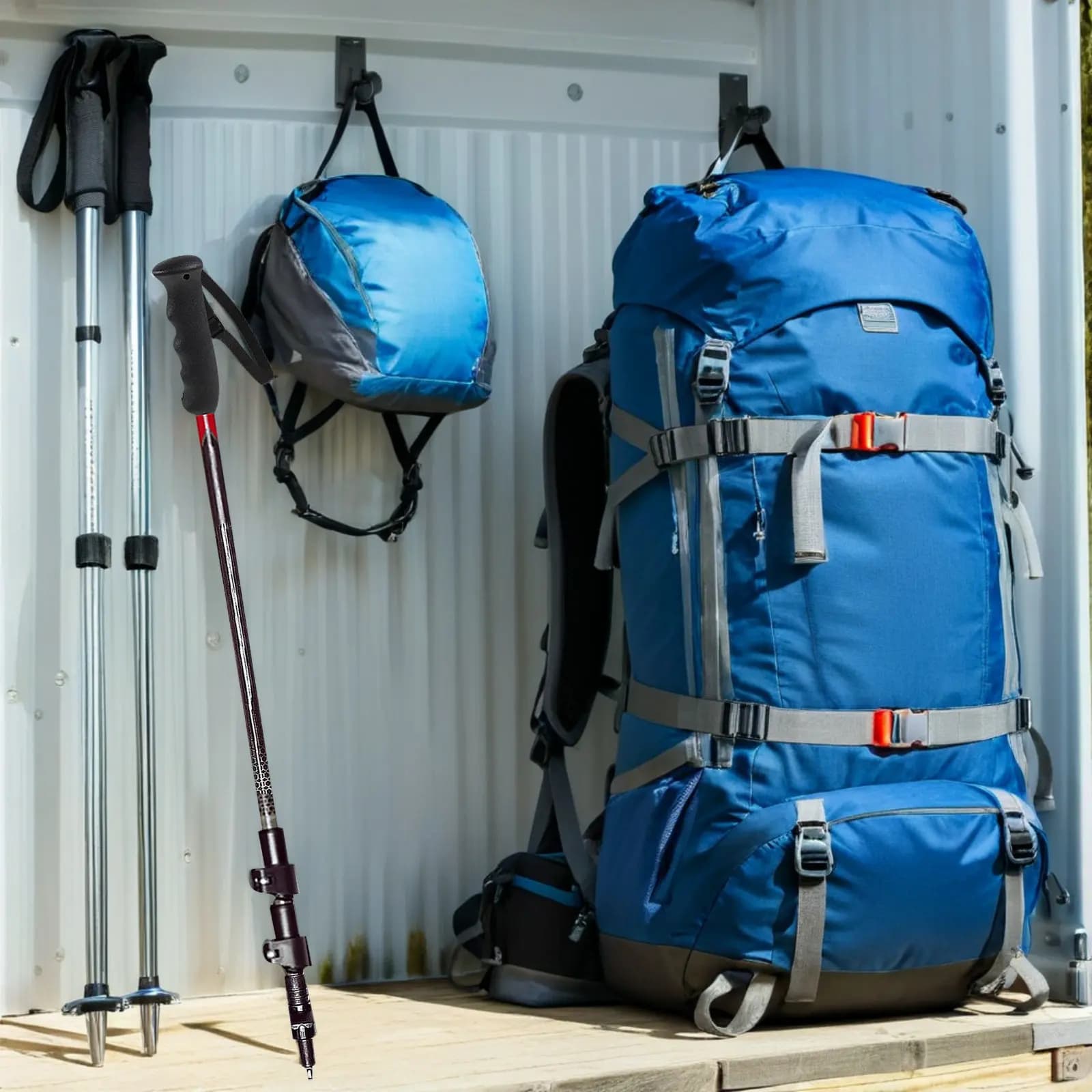 Set di 5 Cinturini da Polso per Bastoncini da Trekking, Regolabili in Nylon, Leggeri e Resistenti, Accessori per Bastoni da Escursionismo