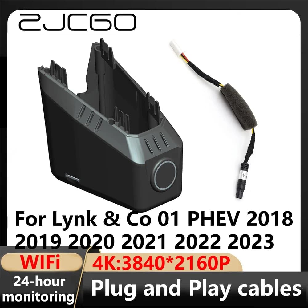 ZJCGO 4K Wifi 3840*2160 DVR for Car Dash Cam Video for Lynk & Co 01 PHEV 2018 2019 2020 2021 2022 2023