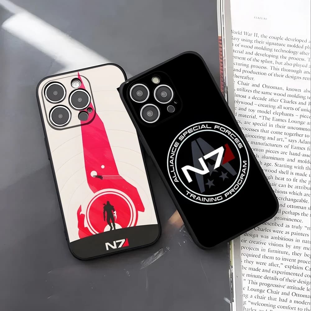 Mass Effect N7 Phone Case For IPhone 17 Pro Max 16 15 14 Pro Max 13 11 X Xs Xr 8 7Plus Silicone Cover