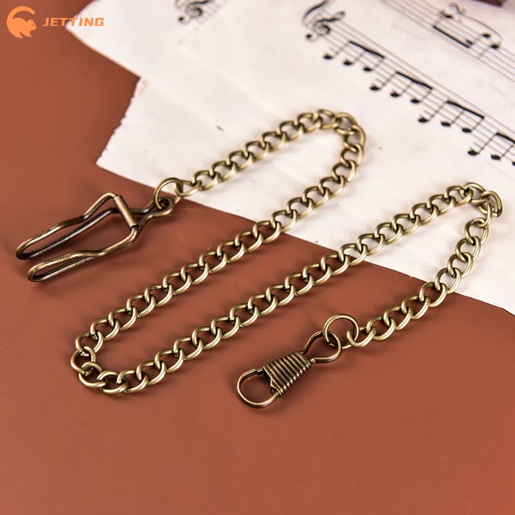 (New) 1 Piece Bronze Alloy Chain for Men and Women's Quartz Vintage Pocket Watch