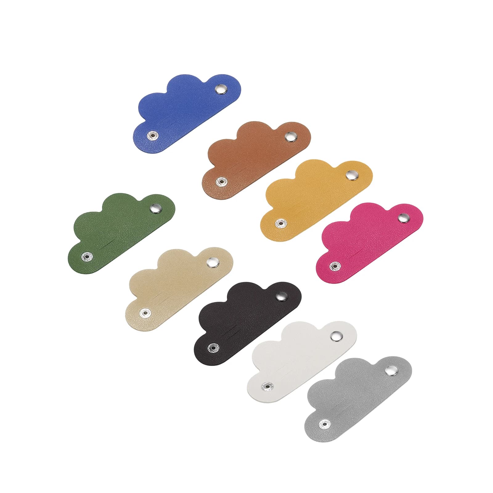 3Pcs cinghie per cavi in pelle fascette per cavi portacavi in pelle portatile supporto per Organizer cinghie avvolgicavo cinghie per auricolari clip USB