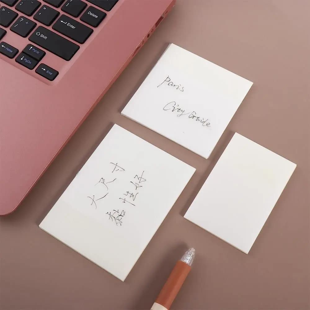 Lista delle cose da fare Carta per appunti Cancelleria scolastica Studenti Carta per appunti trasparente Blocco note Adesivi in PET Note adesive trasparenti