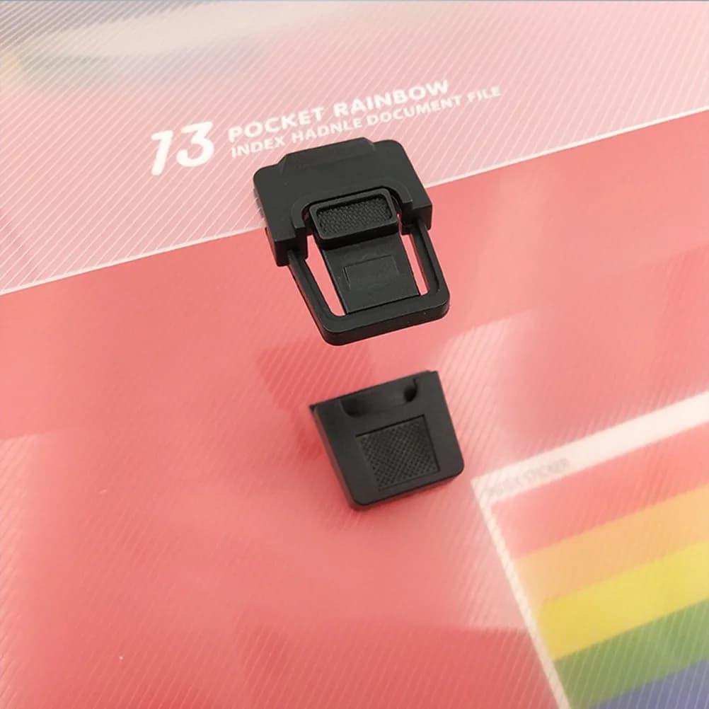 Cartella Espandibile a Fisarmonica con 13 Tasche Formato A4, Materiale PP Impermeabile, Maniglia per il Trasporto, Etichette Colorate per l'Organizzazione dei Documenti