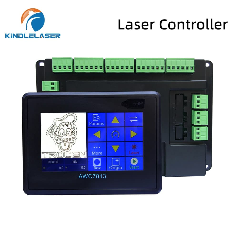 KINDLELASER Trocen AWC7813 Touch Screen control system for laser engraving and cutting machine CO2 controller board AWC7813