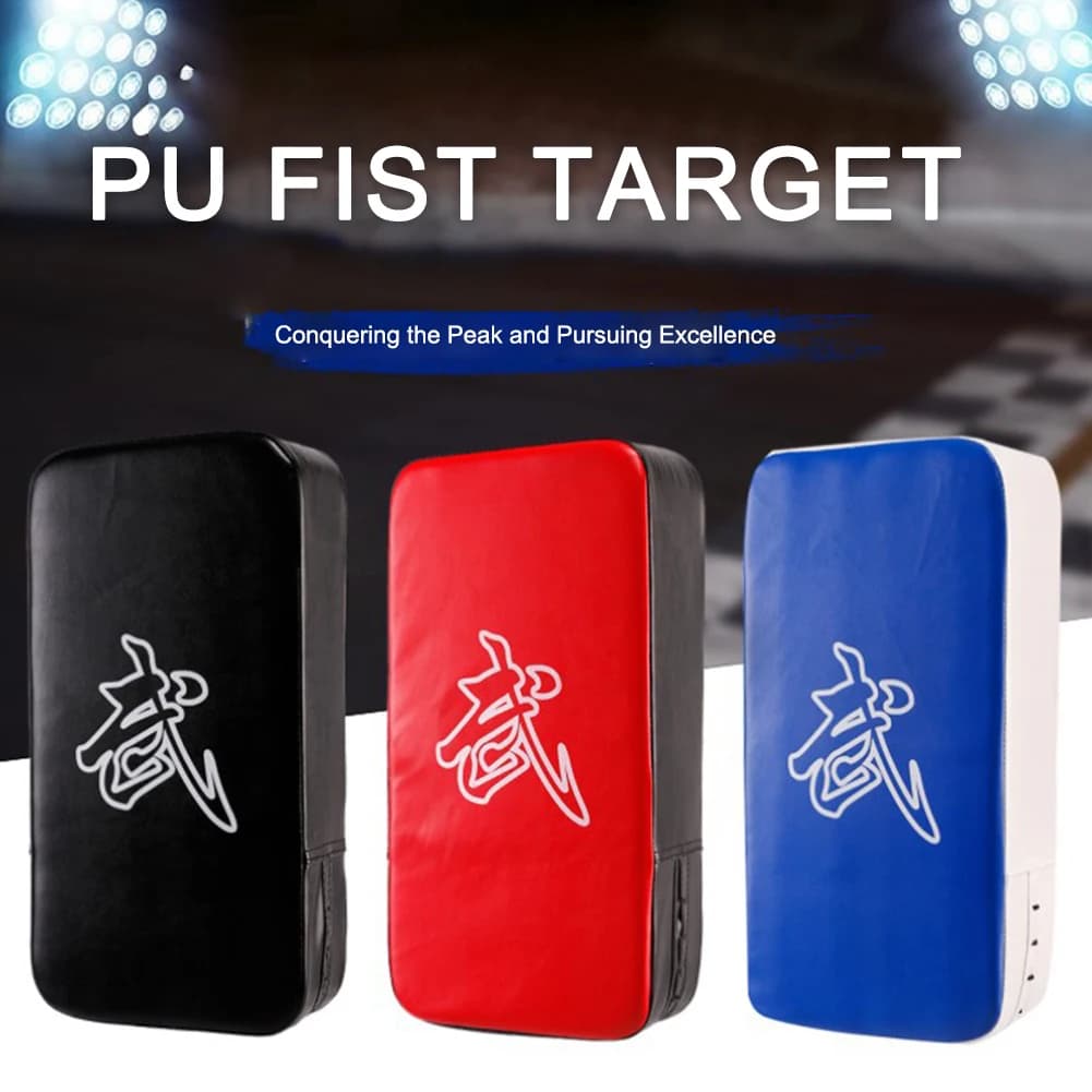 PU Leather Karate Kick Pads Kickboxing Punch Mitts for Kicking Boxing Shield Training