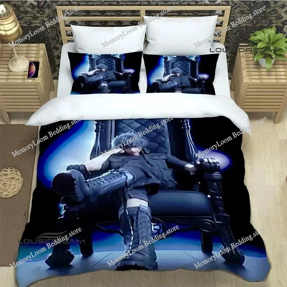 Nuovo FINAL FANTASY Set biancheria da letto Singolo Twin Completo Queen King Size Set letto per bambini per adulti Set copripiumino per camera da letto Stampa 3D Gioco Anime