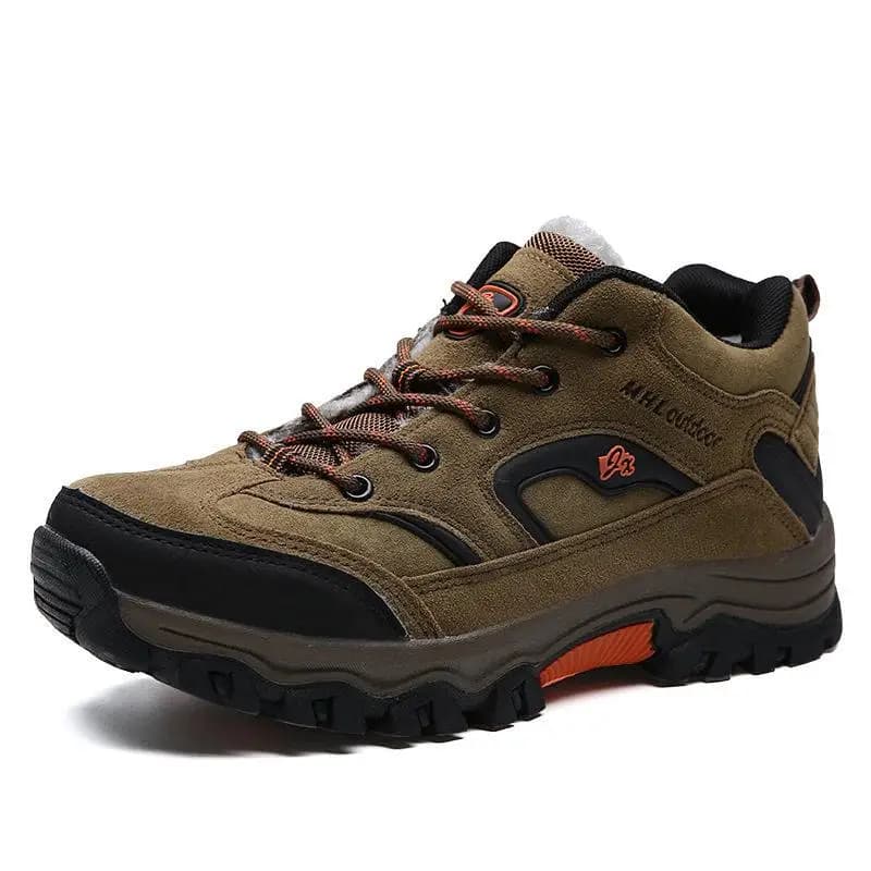 Scarpe da Trekking Basse Foderate in Pile Antiscivolo Calde Leggere per Sport Autunno Inverno Scarpe da Montagna da Uomo Stivali Outdoor