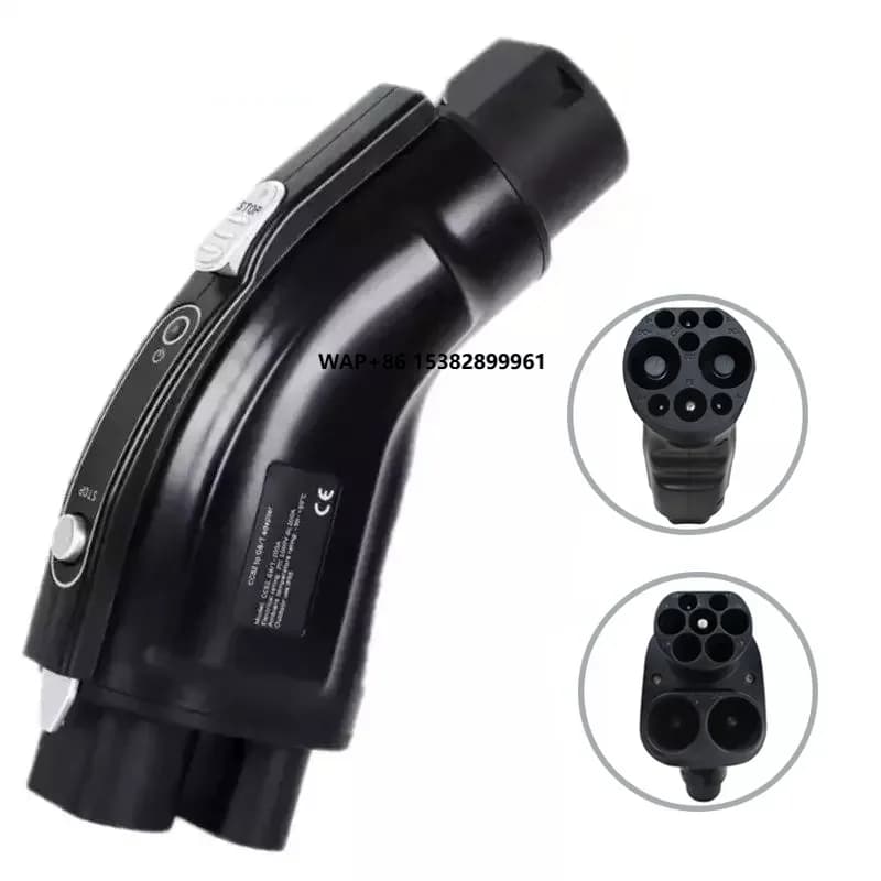 Adattatore Impermeabile per Connettori EV DC da CCS2 a GBT per Caricabatterie Auto Elettriche 250A 1000V