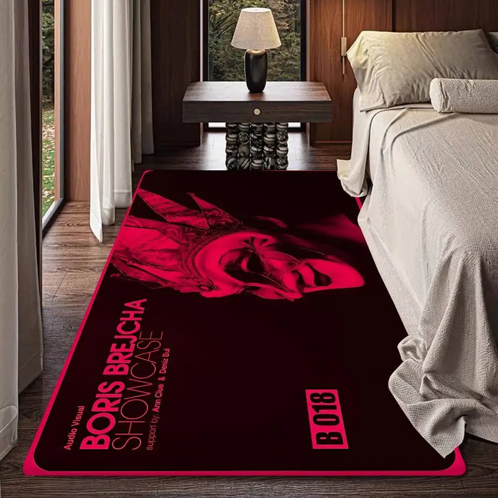 DJ Boris Brejcha Entrance Door Mat Nordic Style Bedroom Living Room Doormat Home Balcony Anti-Slip Modern Home Decor