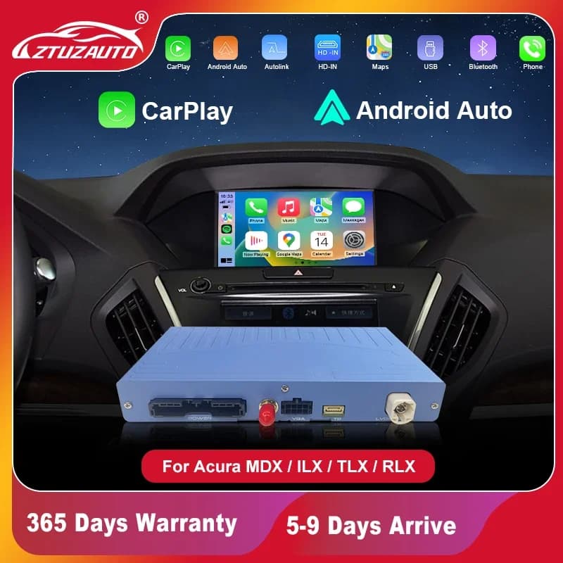 CarPlay Wireless 2025 per Acura MDX ILX RLX TLX Modello Dual Screen, Mirror Link, AirPlay, Android Auto, Funzione di Navigazione
