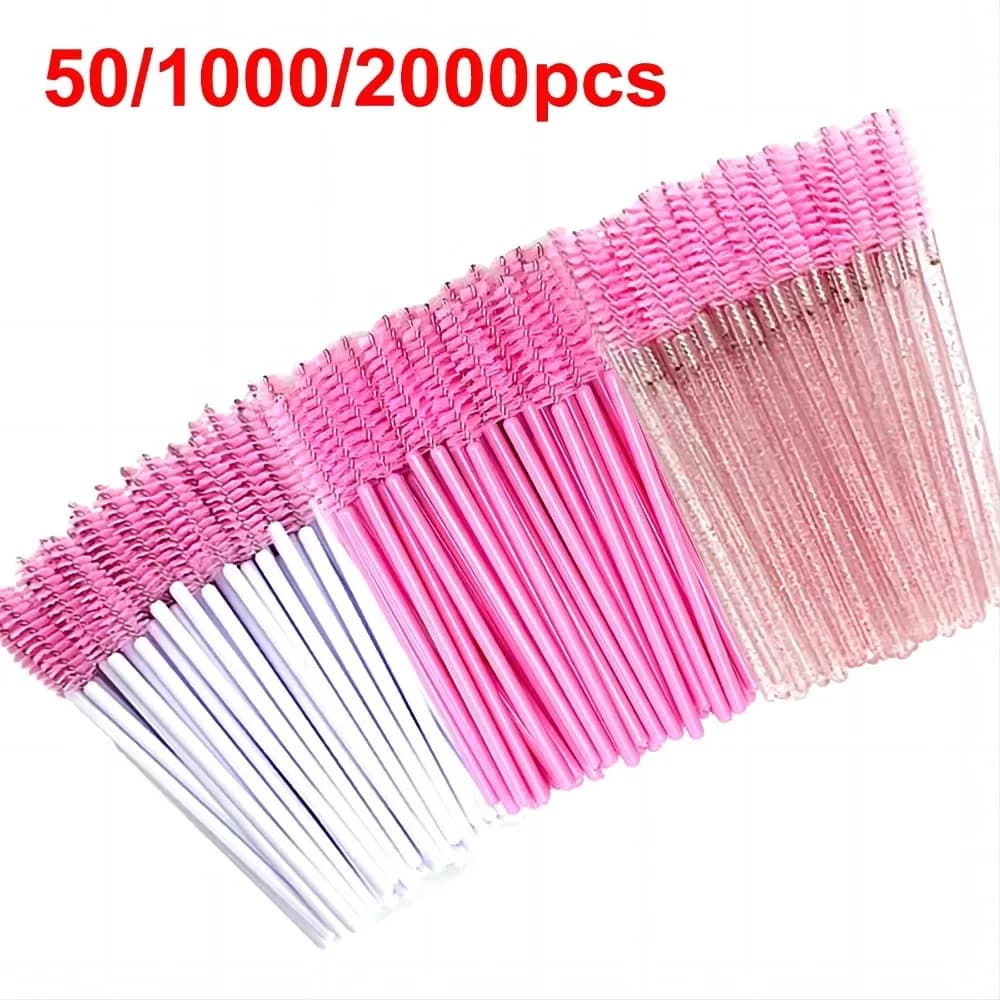 Wholesale Eyebrow Brushes Mascara Bacchette Wholesale Spoolies Eyebrow Cleaning Brushes Eyelashes Applicator Makeup Tools 50/1000/2000 pieces