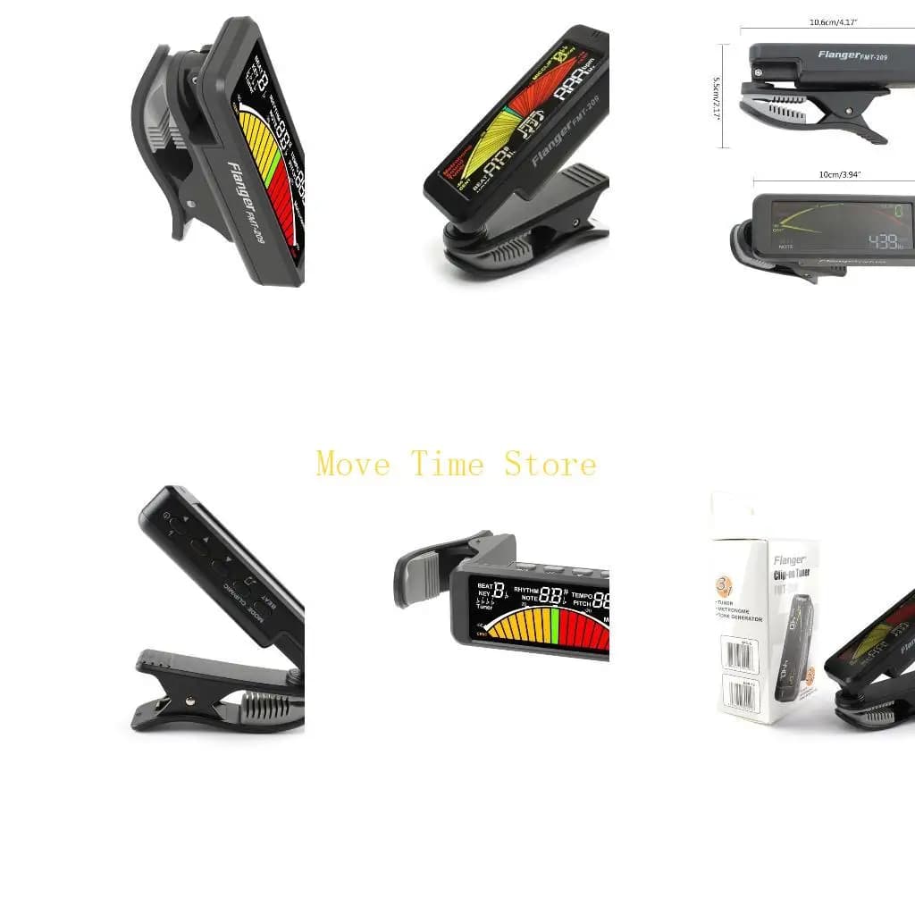 92ME Comodo sintonizzatore a clip Sintonizzatore LCD da studio musicale per chitarra basso Ukulele violino