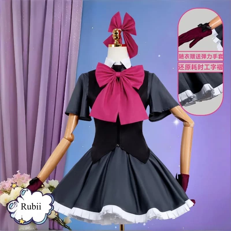 Costume Cosplay Anime Oshi No Ko Hoshino Rubii Stagione 3, Parrucca e Abbigliamento per Feste di Halloween, Taglie S-XXL