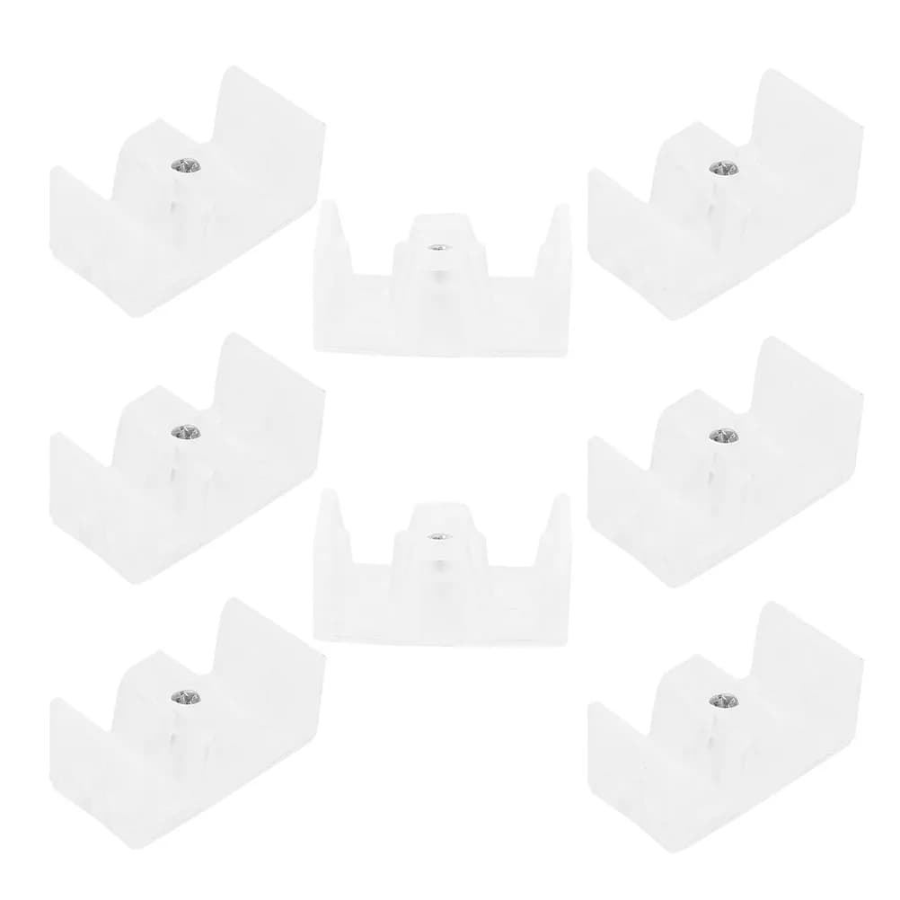 Set di 8 Fermaporte in Silicone per Porte Scorrevoli in Vetro, Riduzione del Rumore, Blocco Guida Inferiore Anti-Collisione per Bagno