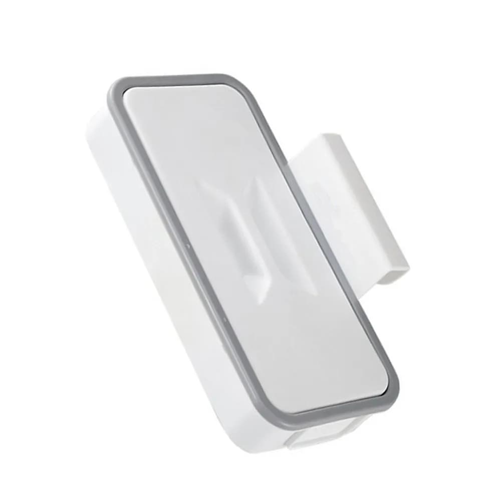 Door Back Garbage Bag Holder Plastic Over Cabinet Trash Bags Rack White Hanging Trash Bag Storage Rack for Kitchen Laundry