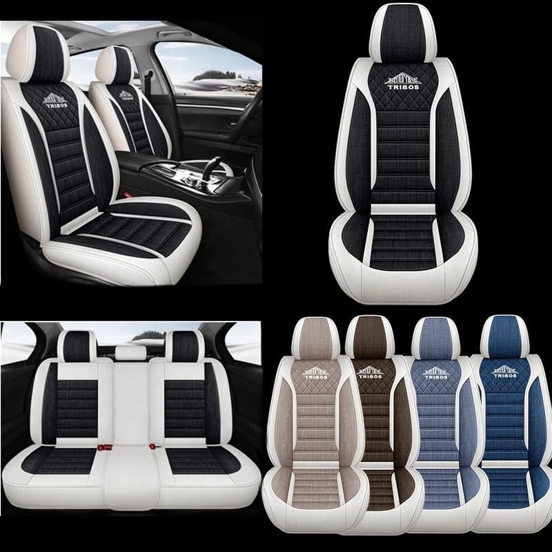 Universal Lino Fabric Covers for 5 Posts - Breathable, Comfort for All Seasons for the Most Part of Berlin, SUV and Truck